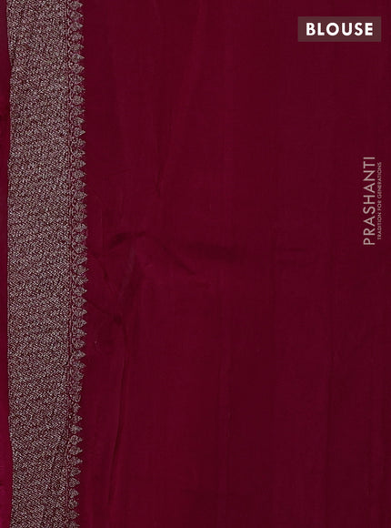 Banarasi semi raw silk saree pink with allover thread & zari weaves and woven border