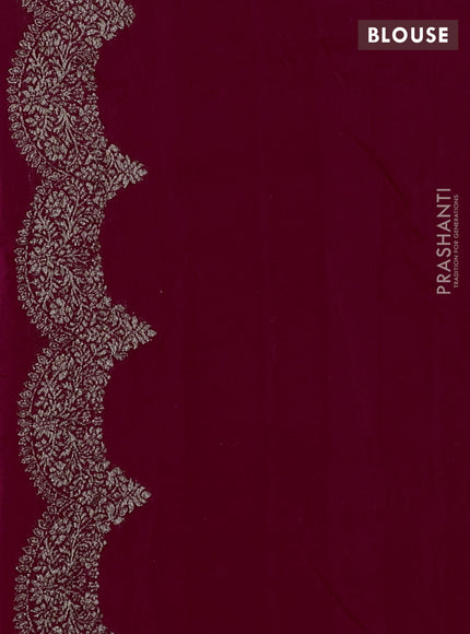 Banarasi semi raw silk saree pink with woven buttas and woven border