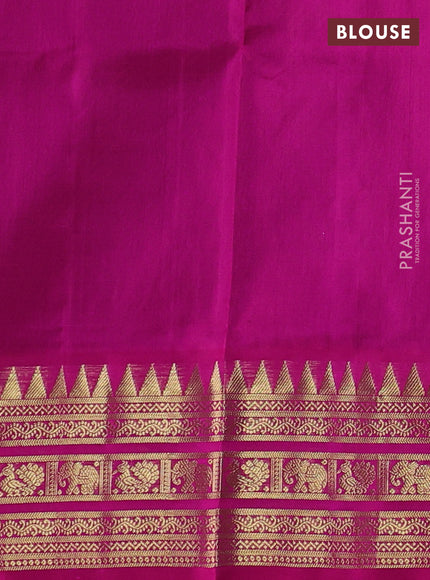 Venkatagiri silk saree deep maroon and pink with silver & gold zari woven buttas and rich zari woven border