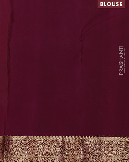 Pure kanchipuram silk saree mehendi green and magenta pink with zari woven temple buttas and rich zari woven border