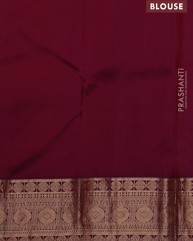 Pure kanchipuram silk saree light pink and maroon with allover zari woven 1000 buttas and temple design zari woven border