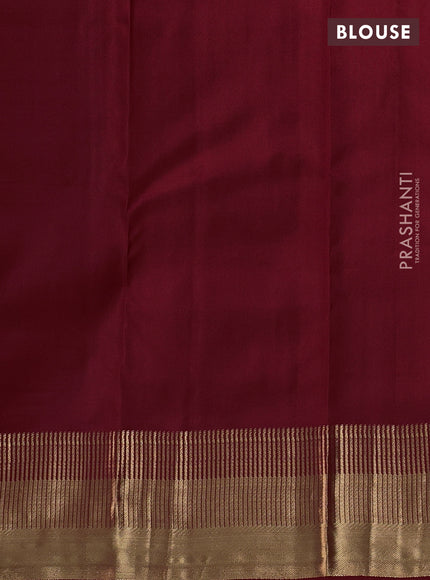 Pure kanchipuram silk saree maroon with allover zari woven 1000 buttas and rich zari woven border