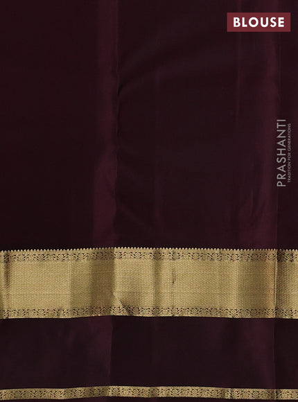 Pure kanchipuram silk saree mauve pink and deep maroon with zari woven buttas and rettapet zari woven border