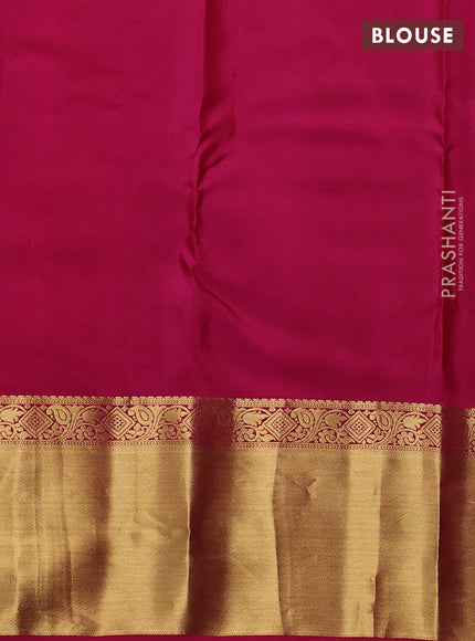 Pure kanchipuram silk saree deep maroon and pink with allover zari checks & buttas and rich zari woven border