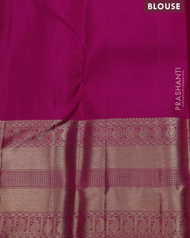 Pure kanchipuram silk saree pink with allover zari woven broacade pattern and zari woven border