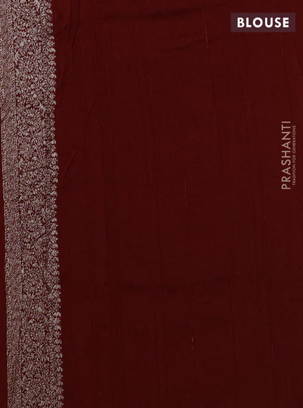 Banarasi semi raw silk saree orange with woven buttas and woven border