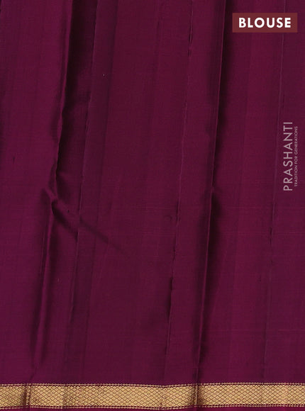 Pure soft silk saree violet and magenta pink with zari woven buttas and zari woven border