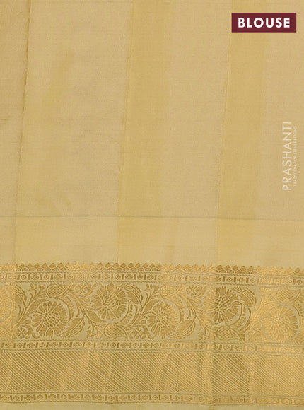 Pure gadwal silk saree red and pale yellow with allover checks & buttas and temple design zari woven border