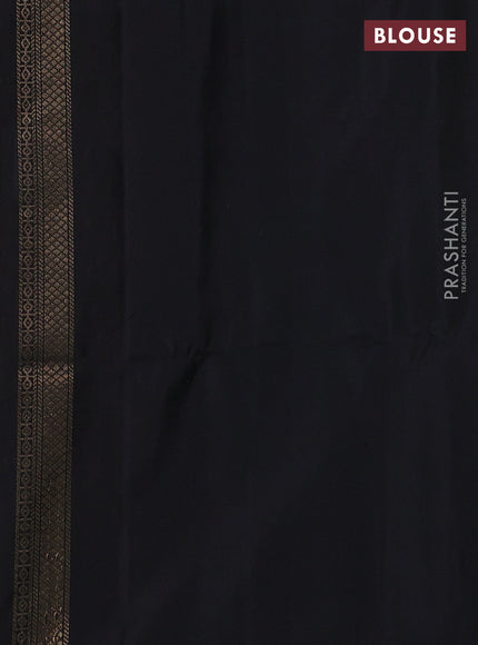 Ikat soft silk saree yellow and black with allover ikat & zari weaves in borderless style