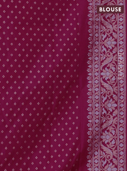 Art silk saree pink with alllover jamdhani weaves and zari woven border