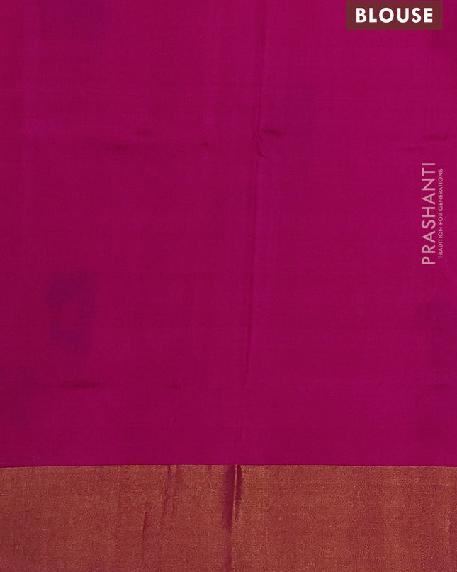 Pure uppada silk saree yellow and pink with jamdhani buttas and jamdhani weaving pallu