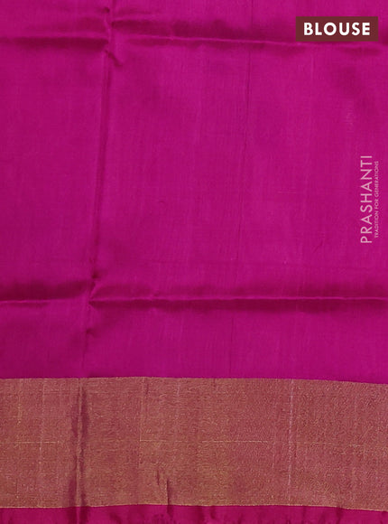 Pure uppada silk saree pastel peach shade and pink with floral jamdhani buttas and jamdhani weaving pallu