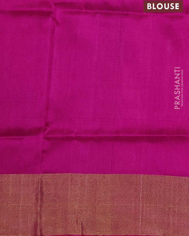 Pure uppada silk saree pastel peach shade and pink with floral jamdhani buttas and jamdhani weaving pallu
