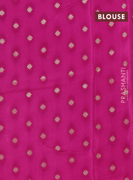 Art mysore silk saree lime yellow and purple with plain body and zari woven border