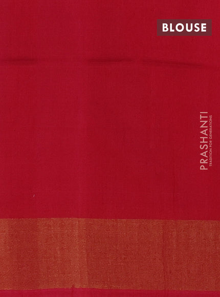 Ikat silk cotton saree navy blue and pink with allover ikat weaves and zari woven border