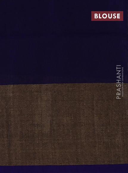 Ikat silk cotton saree yellow and blue with allover ikat weaves and ikat woven zari border