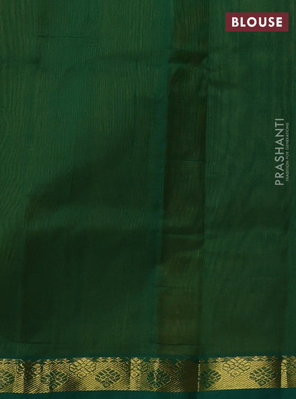 Silk cotton saree lime yellow and green with plain body and zari woven border