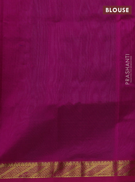 Silk cotton saree grey and pink with plain body and zari woven border