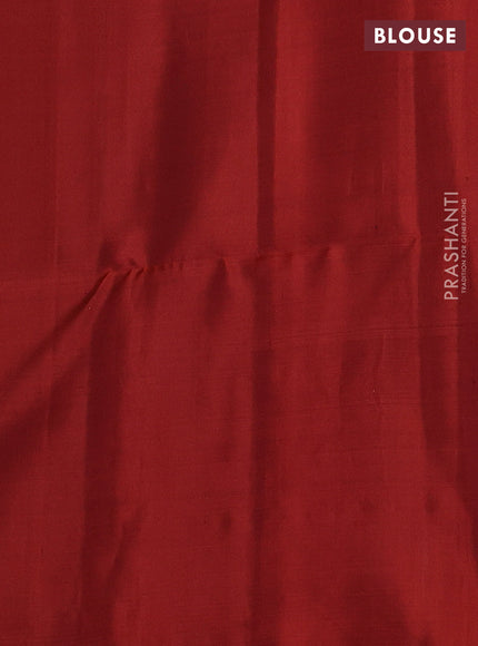 Pure soft silk saree maroon with woven buttas and zari woven butta border