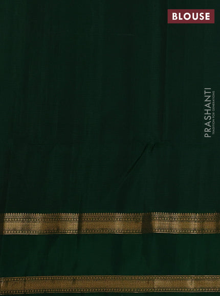 Pure soft silk saree pastel pink and green with allover zari weaves and rettapet zari woven border