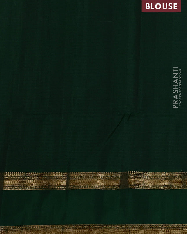 Pure soft silk saree pastel pink and green with allover zari weaves and rettapet zari woven border