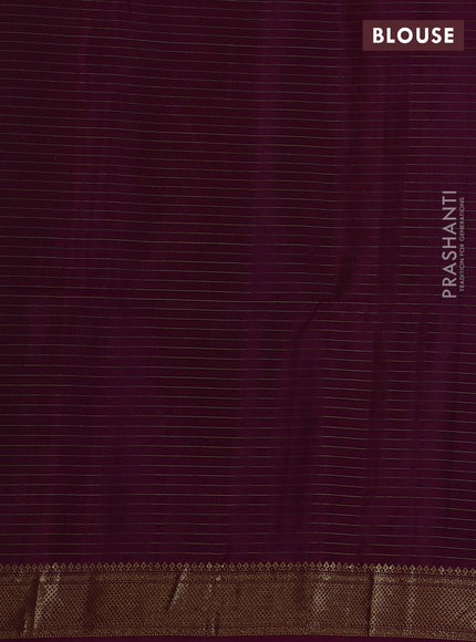 Pure soft silk saree magenta pink with allover zari woven checks & buttas and zari woven border
