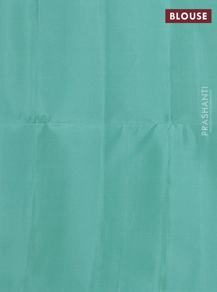 Pure soft silk saree pastel shade with silver zari woven buttas and rich silver zari woven border