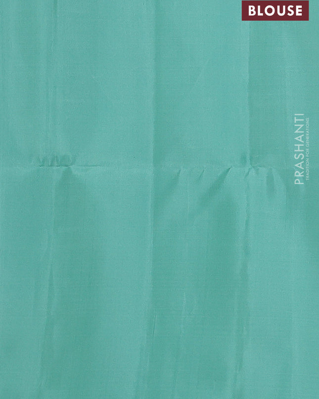 Pure soft silk saree pastel shade with silver zari woven buttas and rich silver zari woven border