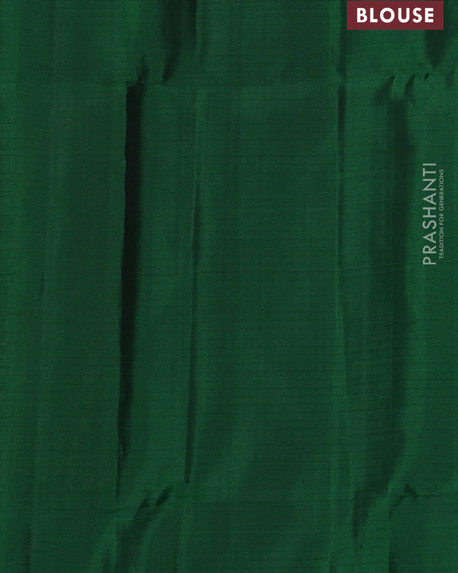 Pure soft silk saree mango yellow and green with allover zari weaves and simple border
