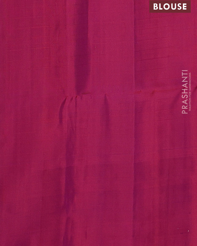 Pure soft silk saree lavender and dual shade of maroon with allover zari checks & buttas and zari woven butta border