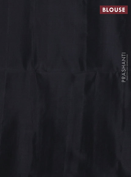 Pure soft silk saree black with zari woven buttas and zari woven border