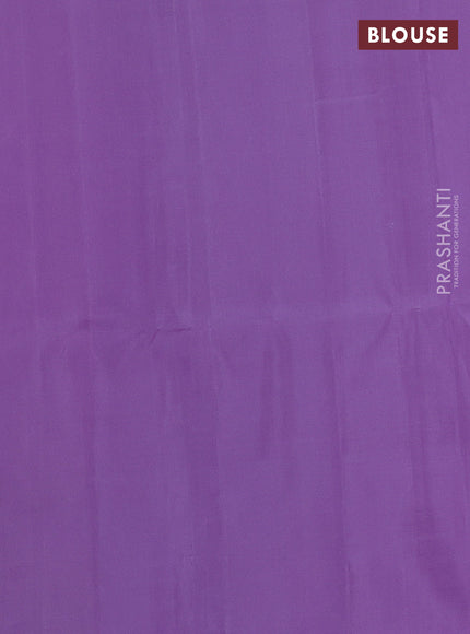 Pure soft silk saree lavender and sandal with allover zari weaves in borderless style