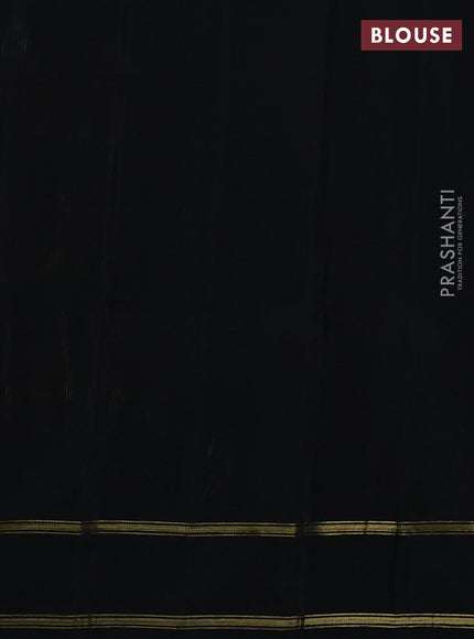 Pure kanchipuram silk saree multi colour and black with allover paalum pazhmum checks and rettapet zari woven border