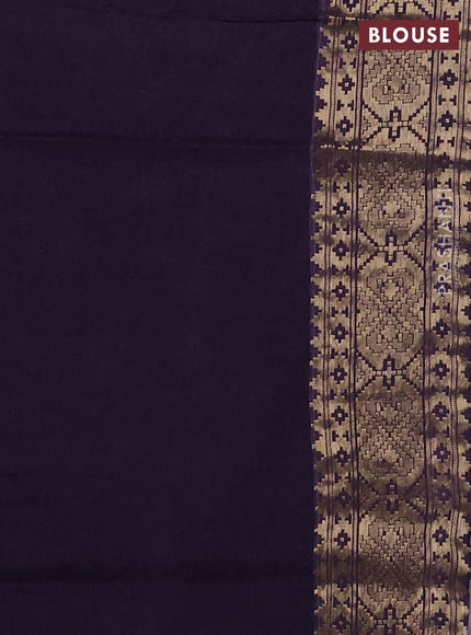 Crepe silk ssaree pastel lavender and violet with allover mina weaves & pita work and zari woven border