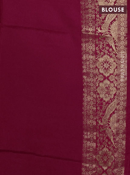 Crepe silk ssaree mustard yellow and pink with allover mina weaves & pita work and zari woven border
