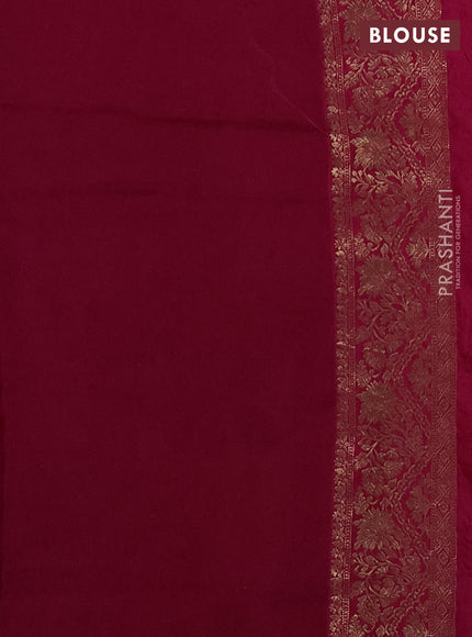 Crepe silk ssaree cream and pink with allover mina weaves & pita work and zari woven border