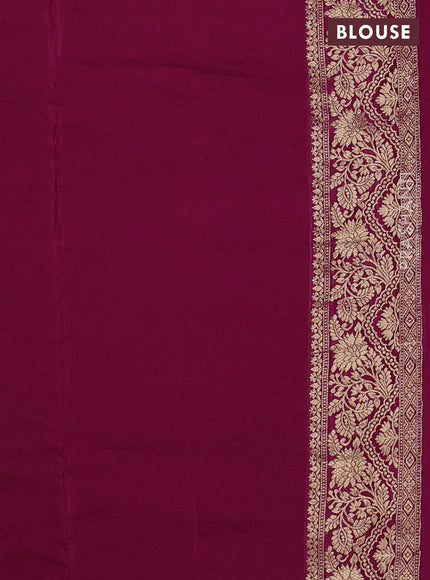 Crepe silk ssaree mustard yellow and pink with allover mina weaves & pita work and zari woven border