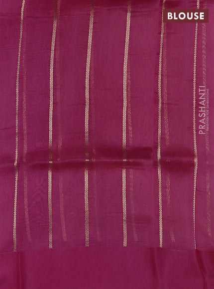 Pure banarasi Organza silk saree light pink with zari woven buttas in borderless style