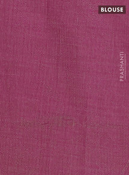 Semi raw silk saree pink with zari woven buttas and rettapet zari woven border
