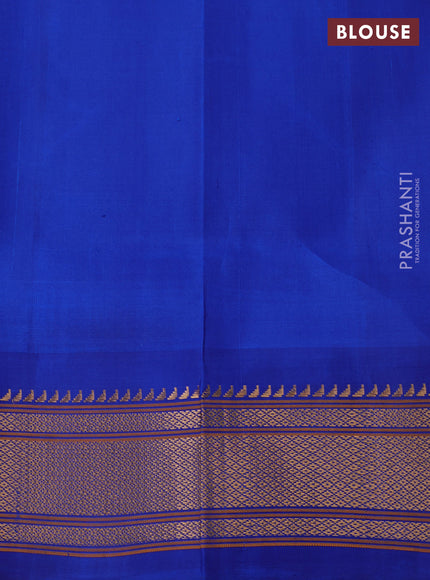 Pure paithani silk saree dual tone pink and blue with annam zari woven buttas and paithani weaving pallu