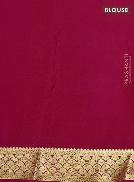 Pure mysore silk saree light blue and pink with allover zari woven buttas and zari woven border