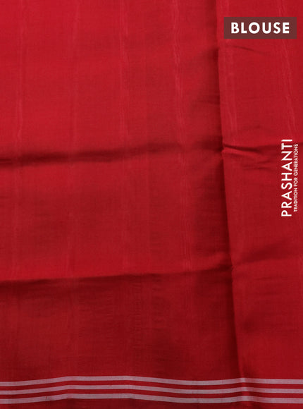 Rajkot Patola Silk Saree maroon with allover Ikat weaves and simple border