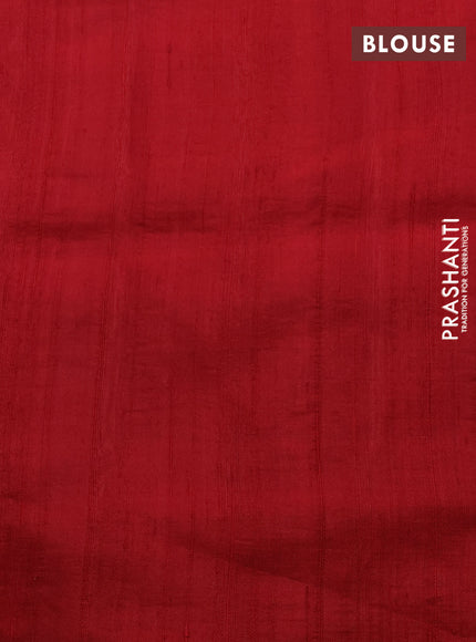 Rajkot Patola Silk Saree mustard yellow and maroon with allover Ikat weaves & Jute finished and simple border