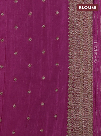 Banarasi Art Georgette Saree mauve pink with allover thread & zari weaves and woven border