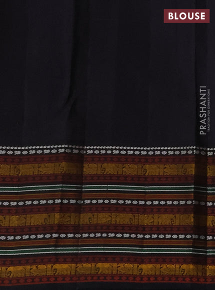 Pure kanchipuram silk saree yellow and black with allover checked pattern and thread woven border