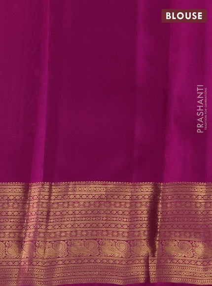 Kanchipuram silk saree pastel pink and pink with zari woven buttas and zari woven border