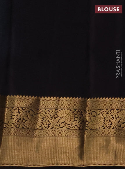 Kanchipuram silk saree teal green and deep jamun with zari woven buttas and zari woven border