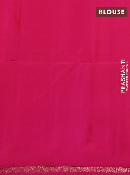 Kanchipuram soft silk saree red and pink with allover zari woven buttas and zari woven border