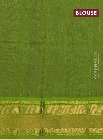 Kuppadam silk cotton saree violet and light green with annam zari woven buttas and zari woven border