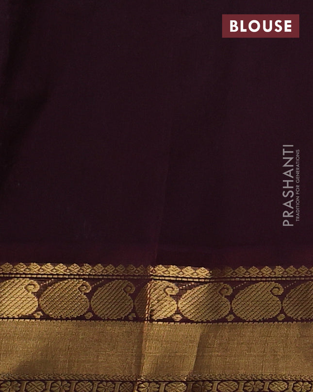 Kuppadam silk cotton saree light blue and deep maroon with annam zari woven buttas and zari woven border